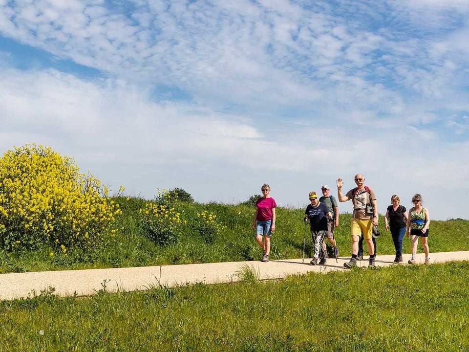 wandeling maken langs de zee van westkapelle