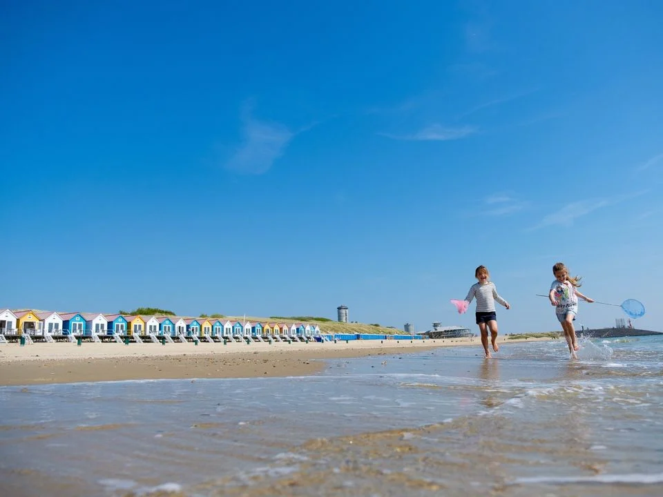 vakantiehuisjes op het strand van Vlissingen