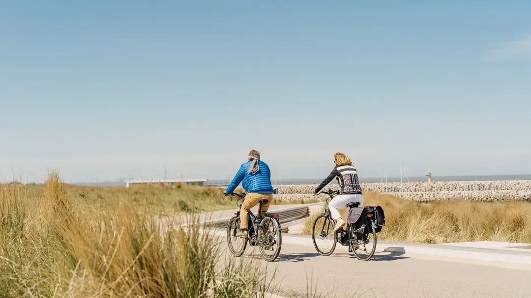 Fietsen langs de kust