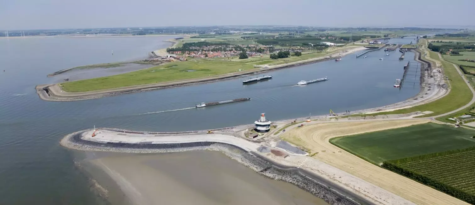 Westerschelde vanaf boven